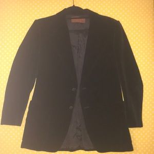 Black  velvet  YLW blazer